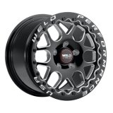 Weld Solana Beadlock 15x10 / 5x115 BP / ET22 / 6.36in BS / 78.1 Dia - Gloss Black Milled Wheel thumbnail 1