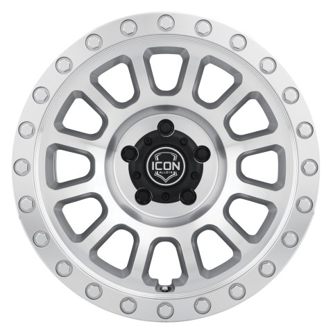 ICON Hulse 18x9 8x180 12mm Offset 5.5in BS Silver Machined thumbnail 1
