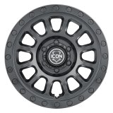 ICON Hulse 18x9 8x170 6mm Offset 5.25in BS Double Black thumbnail 2