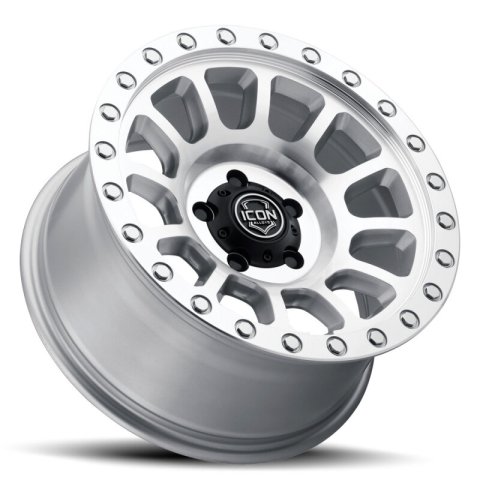 ICON Hulse 18x9 8x6.5 12mm Offset 5.5in BS Silver Machined thumbnail 5