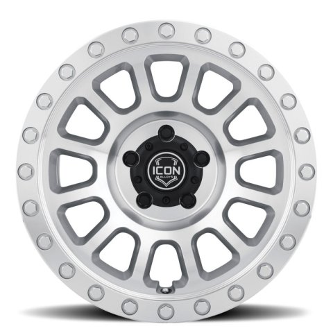 ICON Hulse 18x9 8x6.5 12mm Offset 5.5in BS Silver Machined thumbnail 6