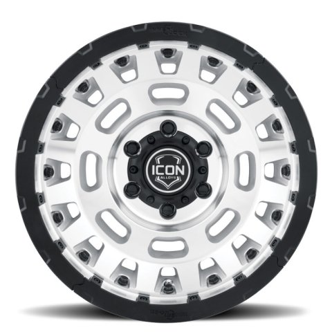 ICON Hammer Pro 17x8.5 / 5x150 / 25MM / 5.75in BS - Silver Machined