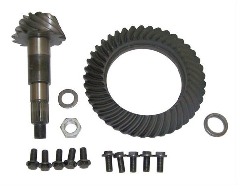 Crown Automotive Ring and Pinion Gears 5183522AA Dana 44 3.73 Gears, 3.73:1 Ratio, 30-spline, Standard Rotation, Crush Sleeve, Nut, 44, Kit