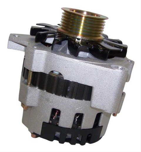 Crown Automotive Alternators 53002897 Alternator, GM CS130 Case Style, 12 V, 106 amps, Internal Regulator, Serpentine Pulley, Jeep, 4.0L, Each