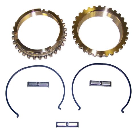 Crown Automotive Manual Transmission Synchro Blocking Rings 640397K Rings, Steel, Natural, T90, Kit