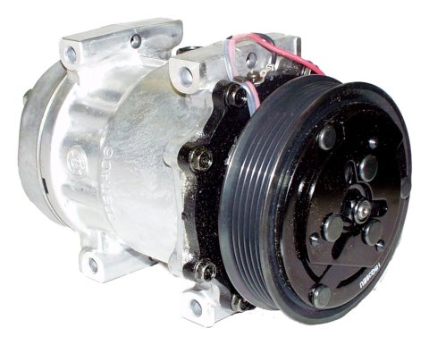 Crown Automotive Air Conditioning Compressors for 1991-1993 CHEROKEE, 1991-1992 COMANCHE, 1991-1995 WRANGLER - 56004354 Compressor, SD709, Aluminum, Natural, Jeep, Each