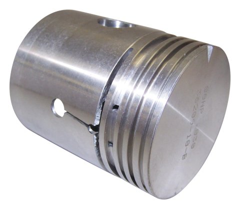 Crown Automotive Pistons J0801539 Piston, Cast Aluminum, Flat Top, 3.155 in. Bore, Jeep, Willys, 2.2L, Each