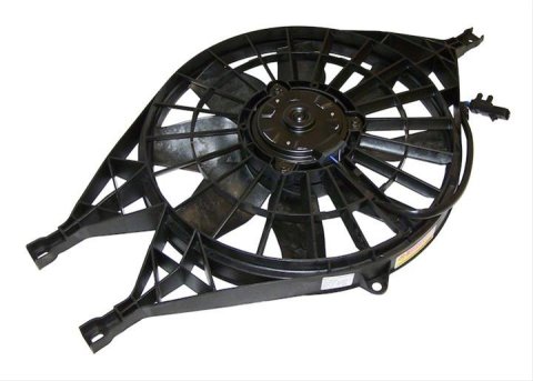Crown Automotive Electric Fans 52030033AD Fan, Electric, Single, Plastic, Black, Dodge, Each