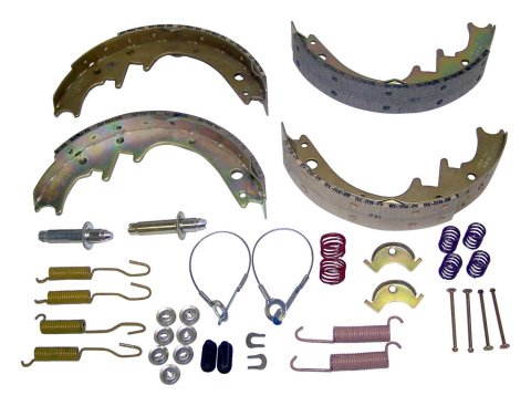 Crown Automotive Brake Shoes for 1986 CJ7 - 8133818MK44 Shoe Set Master Kit, Left & Right, Rear, Zinc, MetalHardware Included