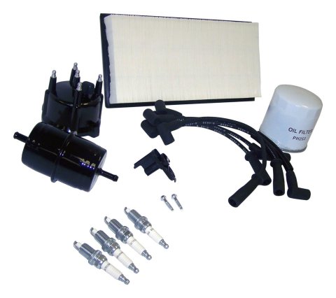 Crown Automotive Vehicle Maintenance Tune-Up Kits for 1991-1993 CHEROKEE, 1991-1992 COMANCHE - TK-18 Spark Plugs, Tune-Up, Plug Wires, Air Filter, Distributor Cap and Rotor, Jeep, 2.5L, Kit