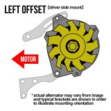 Crown Automotive Alternators for 1987-1990 CHEROKEE, COMANCHE - 53003803 Alternator, CS130, 74 Amp, Sepentine Belt, Natural, Left Offset, Each thumbnail 2