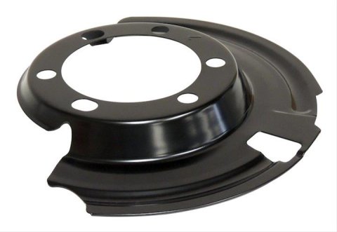 Crown Automotive Brake Dust Shields 52005477 Shield, Steel, Black Powdercoated, Front Left, Jeep, Each