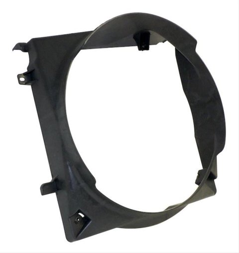 Crown Automotive Fan Shrouds for 2002-2007 LIBERTY - 52080127AA Shroud, Single, Bolt-on, Plastic, Black, Jeep, Each