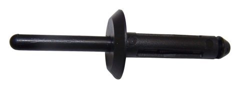 Crown Automotive Plastic Rivets 6500911 Body Fastener, Rivet, Plastic, Black, 2.50 in. Length, 0.75 in. Washer O.D., Chrysler, Dodge, Jeep, Each