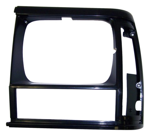 Crown Automotive Headlight Bezels 55054931 Light Bezel, Headlight, Plastic, Black, Driver Side, Jeep, Each