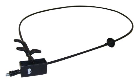 Crown Automotive Hood Release Cables 55076109 Cable, Steel, Black, Plastic Handle, Jeep, Each