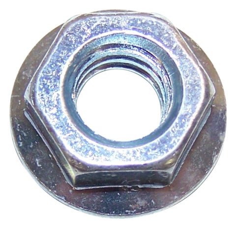 Crown Automotive Flange Nuts J4006080 Nut, Silver, Metal, Use Existing Hardware