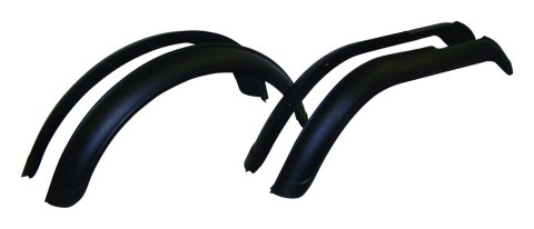 Crown Automotive Fender Flares J8997109 Flares, Front and Rear, ABS Plastic, Black, 3.50 in. Flare Width, Jeep, Kit