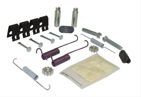 Crown Automotive - Brake Hardware for 2003-2007 LIBERTY, 2003-2006 WRANGLER 5093390HK Parking Kit, Rear, Multi Colors, MetalHardware Included