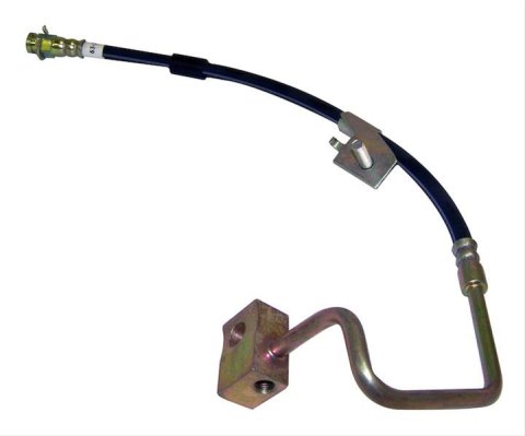 Crown Automotive Brake Hoses 52007401 Hose, Assembled, Rubber, 18.25 in. Length, Center Rear, Jeep, Each