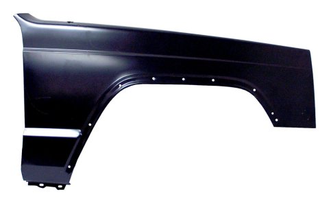 Crown Automotive Fenders 56022320AA Fender, Front Outer, Passenger Side, Steel, Black EDP Coated, Jeep, Each