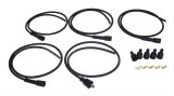 Crown Automotive Spark Plug Wire Sets J0930456 Wires, 7.00mm, Spiral Core, Black, Jeep, 2.2L, Set thumbnail 2