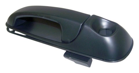 Crown Automotive Exterior Door Handles for 1999-2004 GRAND CHEROKEE - QR38XBQAC Handle, Exterior, Plastic, Black, Jeep, Passenger Side Front, Each
