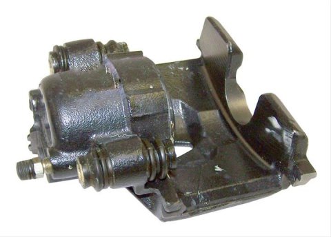 Crown Automotive Brake Calipers 5083791AA Caliper, Driver Side Front, Cast Iron, Black Powdercoated, Dodge, Each
