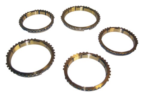 Crown Automotive Manual Transmission Synchro Blocking Rings SRK-AX15L Rings, Brass, Natural, AX-15, Set of 5