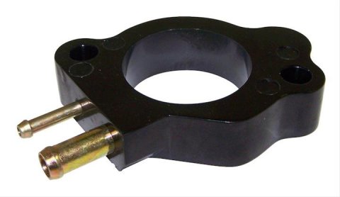 Crown Automotive Carburetor Insulator Spacers 53000616 Spacer, Open, Phenolic Plastic, Black, 0.747 in. Thick, OEM 1-barrel Mounting, Jeep, Each