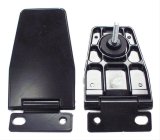Crown Automotive Liftgate Hinges 5013722AB Hinge, Passenger Side, Steel, Black, Jeep, Each thumbnail 2