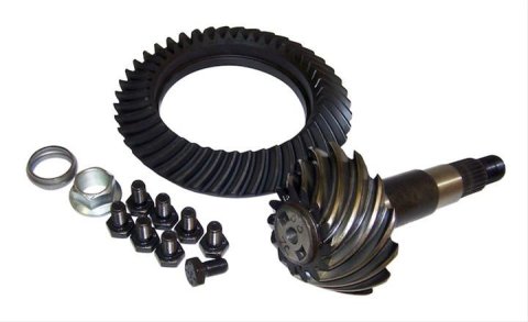 Crown Automotive Ring and Pinion Gear Installation Kit Combos 5073013AA Dana 35 3.07 Gears Gears, 3.07:1 Ratio, 26-spline, Standard Rotation, Kit, Rear, 35, Jeep,