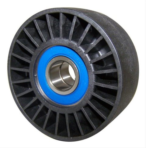 Crown Automotive Tensioner Pulleys 4762416P Pulley, Smooth, Plastic, Black, Dodge, 5.9L, Each