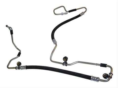 Crown Automotive Power Steering Hoses for 2006-2010 COMMANDER, 2005-2009 GRAND CHEROKEE - 52089325AD Hose, High-pressure, Steel/Rubber, Black, Jeep, Each