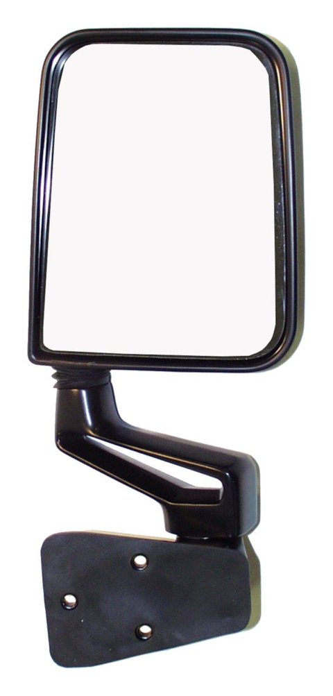 Crown Automotive Side View Mirrors 82201772 Mirror, Replacement, Passenger Side, Manual, Flat, Black Housing, Jeep, Each