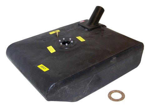 Crown Automotive Fuel Tanks for 1959-1972 CJ5, CJ6, 1955-1958 WILLYS - 912008PL Tank, 10.5 Gallons, Polyethylene, Black, Jeep, Each
