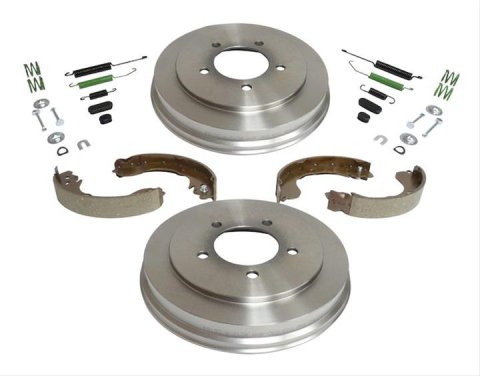 Crown Automotive Drum Brake Kits 5105617K Hardware Kit Rear Service Kit; Includes Drums, Shoes, and Hardware;