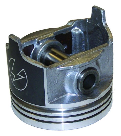 Crown Automotive Pistons 83500251 Piston, Cast Aluminum, Flat Top, 3.875 in. Bore, Jeep, 2.5L, 4.0L, Each