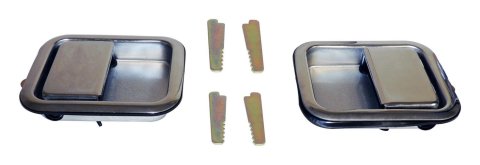 Crown Automotive Exterior Door Handles 5758172K Handle Kit, Chrome Handle Kit; Includes Left and Right and 4 Keepers;