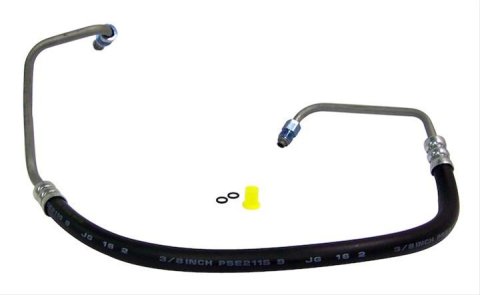 Crown Automotive Power Steering Hoses for 1987-1990 WRANGLER - 52003687 Hose, High-pressure, Steel/Rubber, Black, Jeep, Each