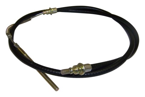 Crown Automotive Parking Brake Cables for 1972-1975 CJ5 - J0999978 Cable, Front, Black Plastic Jacket, 68.00 in. Cable Length, Jeep, Each