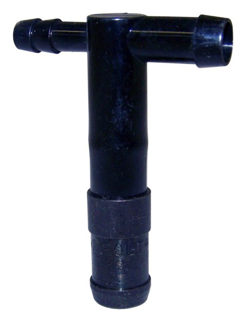 Crown Automotive PCV Valves J3236680 Valve, PCV, 90 degree Angle, Plastic, Black, Jeep, 3.8L, 4.2L, Each