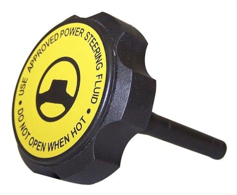 Crown Automotive Power Steering Reservoir Caps 5073626AA Cap, Plastic, Black, Dodge, Jeep, Each