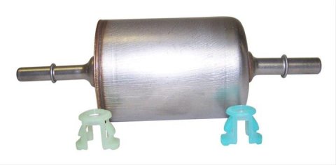 Crown Automotive Fuel Filter with 0.375 in. Inlet Size 4554040 Filter, 3/8 Hose Barb Inlet, 5/16 Hose Barb Outlet, Chrysler, Dodge, Eagle, 3.3L, 3.5L, Each