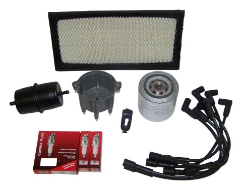Crown Automotive Vehicle Maintenance Tune-Up Kits for 1987-1990 CHEROKEE, COMANCHE - TK-5 Spark Plugs, Tune-Up, Plug Wires, Air Filter, Distributor Cap and Rotor, Jeep, 4.0L, Kit