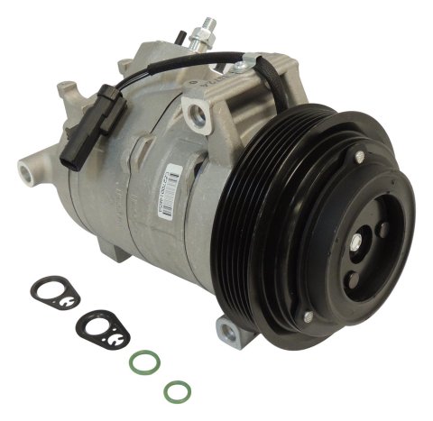 Crown Automotive Air Conditioning Compressors 55111418AC Compressor, 10S17C, Aluminum, Natural, Chrysler, Dodge, 3.5L, Each