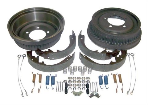 Crown Automotive Drum Brake Kits for 1974-1978 CJ5, 1974-1975 CJ6, 1976-1978 CJ7 - 5352476K Drums, Front or Rear, 11.00 in. Diameter, Organic Shoes, Jeep, Kit