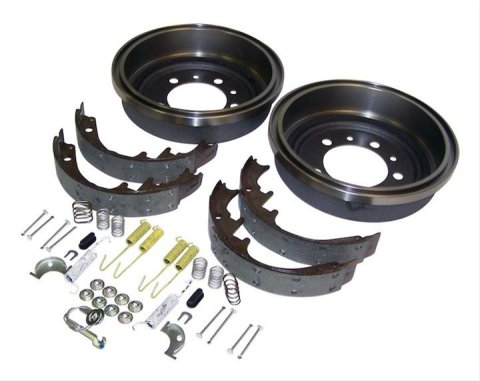 Crown Automotive Drum Brake Kits for 1978-1983 CJ5, 1978-1986 CJ7, 1981-1985 SCRAMBLER - 52002952K Drums, Rear, 10.00 in. Diameter, Organic Shoes, Jeep, Kit