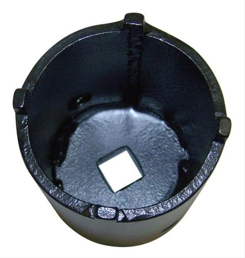 Crown Automotive Spindle Nut Sockets 5352169W Socket, Dana 44 Front, 4-prong Design, Steel, Black, Round, 1/2 in. Drive, Jeep, Each