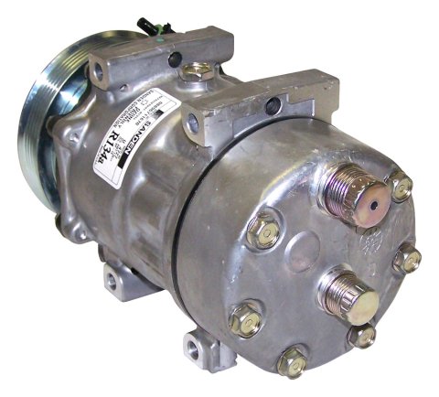 Crown Automotive Air Conditioning Compressors for 1994-1996 CHEROKEE - 55037359AB Compressor, SD709, Aluminum, Natural, Jeep, Each